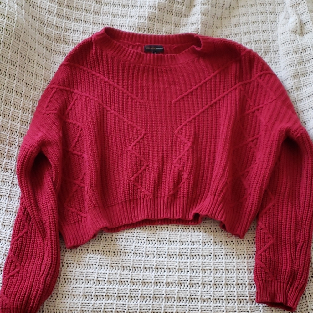 Long sleeve knit sweater